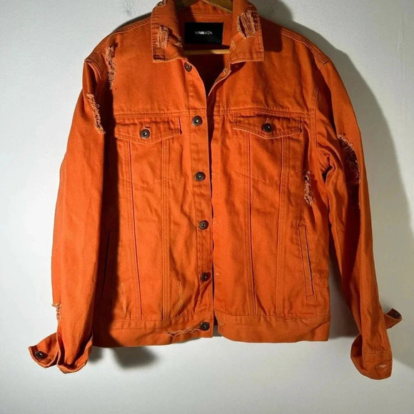 Nova Men Distressed Jean Jacket - Picture 4 of 7